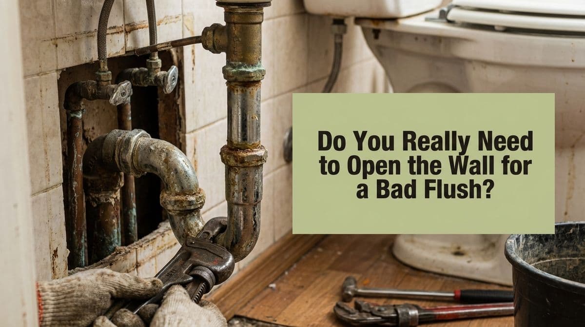 Do You Really Need to Open the Wall for a Bad Flush? image